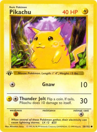 Pikachu Card